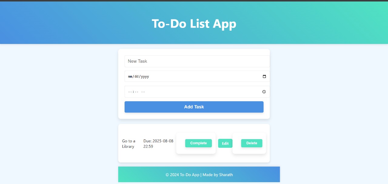 To-Do List Project Screenshot
